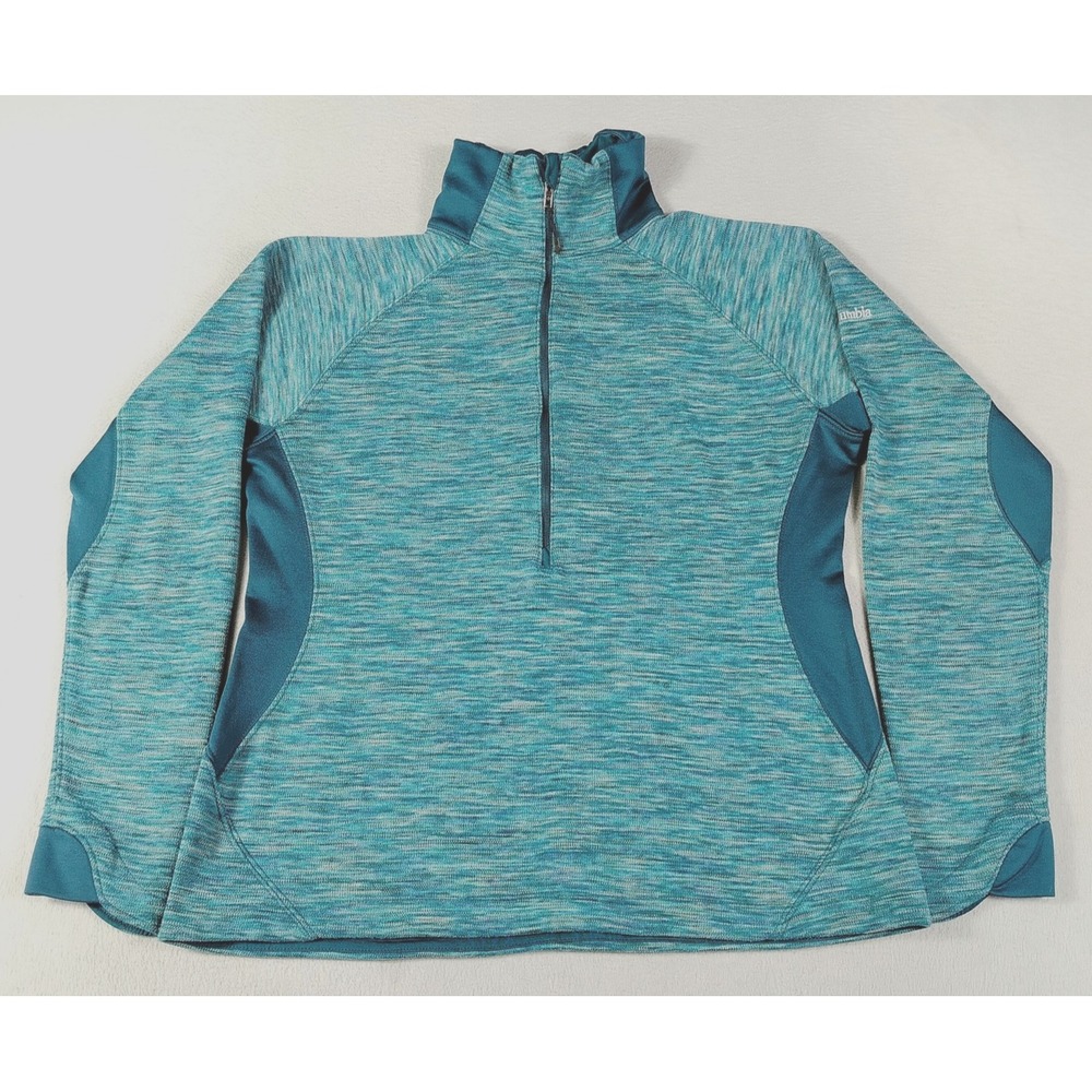 Columbia Pullover Womens Large Blue 1/4 Zip Optic Got It Gorpcore Hiking Casual